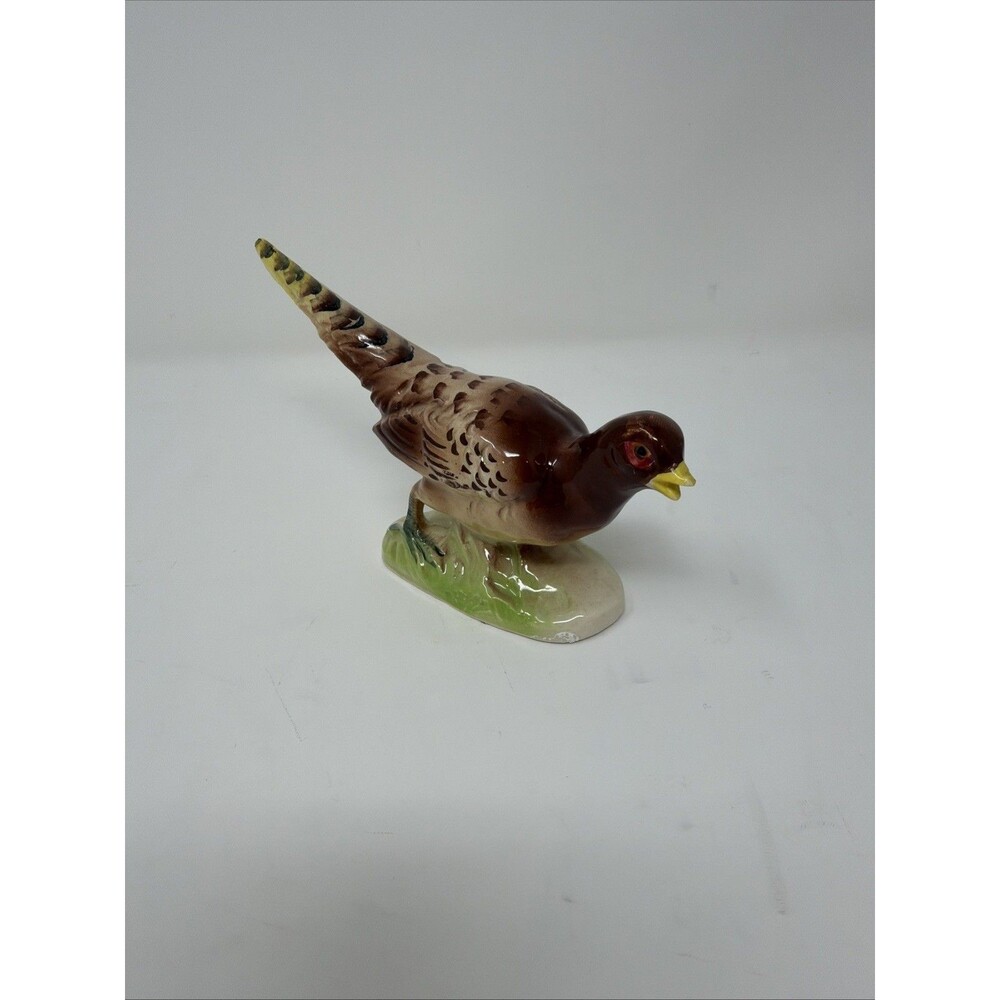 Vintage Beswick Pheasant Figurine 7" Long Ceramic English Art Pottery
